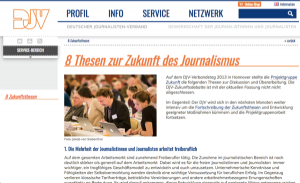 8 Thesen zur Zukunft des Journalismus par via DJV - Deutscher Journalisten-Verband