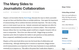 The Many Sides to Journalistic Collaboration par Griffin Connolly via Griff's Blog
