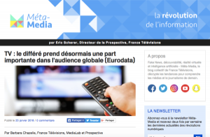 TV : le différé prend désormais une part importante dans l’audience globale (Eurodata) via Méta-Media
